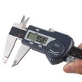 thumbnail image 2 of Étrier Vernier Numérique 0-200 mm, Acier Inoxydable Noir avec Protection IP54, Écran LCD, Commutable en Mm/pouce, Mesure le Diamètre Intérieur/extérieur, le Pas et la Profondeur, Comprend 2 Piles CR2032, 2 of 6