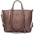 thumbnail image 1 of LinYooLis Sac à Bandoulière Grande Capacité pour Femmes Sac à Main Poignée Supérieure Sac en Cuir PU Sac Rétro, 1 of 6