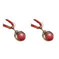 thumbnail image 3 of maskred Unique Pendant Necklace For Women 鈥?Bohemian Style Lovers Handmade Gift N001-Red 2Set, 3 of 6