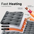 thumbnail image 4 of LNGOOR Extra Large Electric Heating Pad 16x30” - Comfort Relief for Back  Neck  Shoulders & More - 6 Heat Levels  4 Timer Settings  Auto Shut-Off  Machine Washable  Moist/Dry Relax, 4 of 7