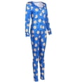 thumbnail image 3 of Womens One Piece Sleepwear Cartoons Print Pajamas Jumpsuit Rompers, 3 of 4