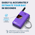 thumbnail image 2 of BACtrack Keychain Breathalyzer (Purple) | Ultra-Portable Pocket Keyring Alcohol Tester for Personal Use, 2 of 6