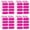 Pink, variant on YAOMOBB Football Eye Stickers Self Adhesive Waterproof Eye Strips Strong Stickiness Easy to Apply Decorative PVC DIY Bright Color 100 Pairs
