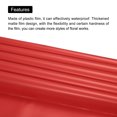thumbnail image 4 of Unique Bargains Double Sided Color Flower Wrapping Paper Red+Gold 22.8'x22.8' Waterproof 10 Pack, 4 of 5