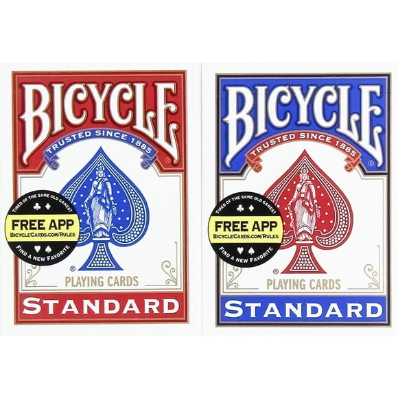 Cartes à Jouer Standard Taille Poker pour Vélo, Lot de 12 Cartes