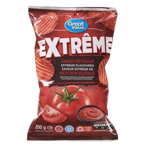Great Value Tangy Ketchup Chips aromatisés Extrêmes