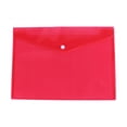 thumbnail image 1 of Red Translucent Poly Envelope 1 Pcs Document Envelopes with Snap Button Quality Clear Document Folder for A3 Size, Document Folder with Snap Closure, Project File Document Wallet, Office Folder, 1 of 4