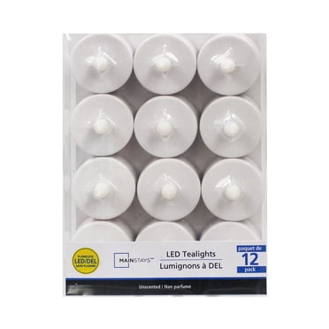 Mainstays Unscented LED Tealight Candles