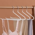 thumbnail image 4 of Z Shaped Pants Hanger | Heavy Duty Iron Clothes Rack | Non Slip, Space Saving Closet Storage Organizer | One-Side Opening Design | Traceless Anti-Slip | 36.5x14.5x1cm | Multi Use, Lasting, Wet or Dry, 4 of 6