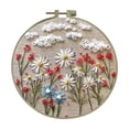 thumbnail image 2 of Birdeem Kit de Broderie de Fleurs pour Débutants, Trousse de Matériel de Broderie à la Main pour Débutants 0 Base Bricolage, 2 of 4