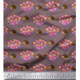 thumbnail image 1 of Soimoi Moss Georgette Fabric Balloon & Hedgehog Kids Print Fabric by Yard 42 Inch Wide, 1 of 3