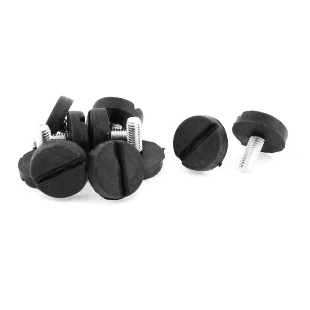Unique Bargains Furniture Glide Leveling Foot M6 x 15mm Adjustable Threaded Screw 10 Pcs