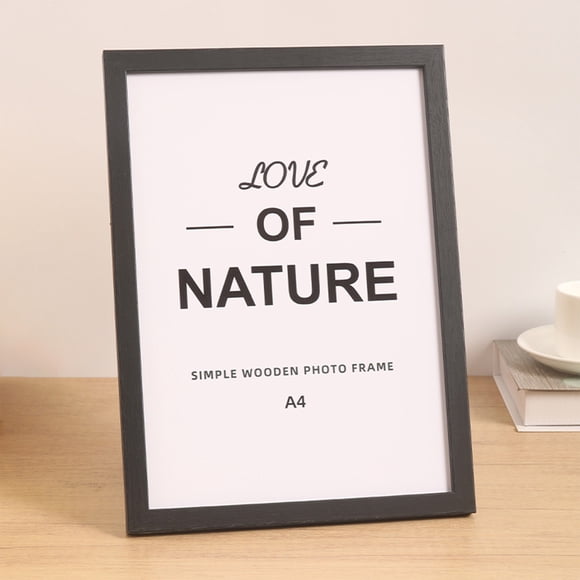 7 Inch Wooden Photo Frame for Wall Mounting or Tabletop Home Office Decor Lightweight Sturdy Design for Displaying Memories
