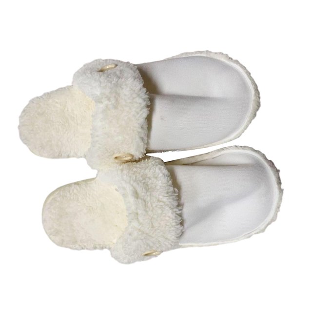 yuksok Liner Plush Slippers Cover Inner Soles for Shoes Clogs for Room Kitchen Home 38 to 39