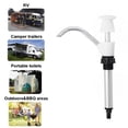 thumbnail image 4 of maskred Aluminium Alloy Hand Water Pump Telescopic Manual Replacement Outdoor Leakproof RV Trailer Kitchen Portable Toilet White, 4 of 6
