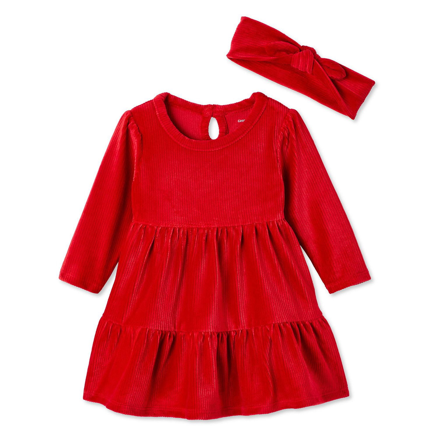 Ensemble de 2 pièces en velours George pour bébés filles