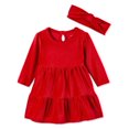 thumbnail image 1 of Ensemble de 2 pièces en velours George pour bébés filles, 1 of 2