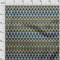 thumbnail image 2 of oneOone Georgette Viscose Fabric Damask & Chevron Ikat Printed Fabric 1 Yard 42 Inch Wide, 2 of 4