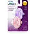 thumbnail image 2 of Suce Philips Avent Soothie (0 à 3 mois), rose/violette, emb. de 2, SCF190/02, 2 of 3