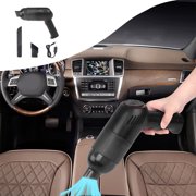 Suncoda Vacuum Cleaner, Cleaning Supplies Rechargeable Vacuum Cleaner, Powerful Suction Visual Bucket 2000 Mah Battery Lightweight 120W 12000 Pa Handheld Vacuum Cleaner for Car