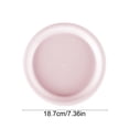 thumbnail image 3 of Iumwxz Assiette Ronde en Plastique Multicolore Style Nordique Collation Fruit Plateau de Service Incassable Léger Durable Compatible Micro-Ondes Lave-Vaisselle Maison Cuisine 1 Pce Rose, 3 of 6