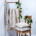 thumbnail image 1 of Natural striped throw 50"x60" - Cream, 1 of 3