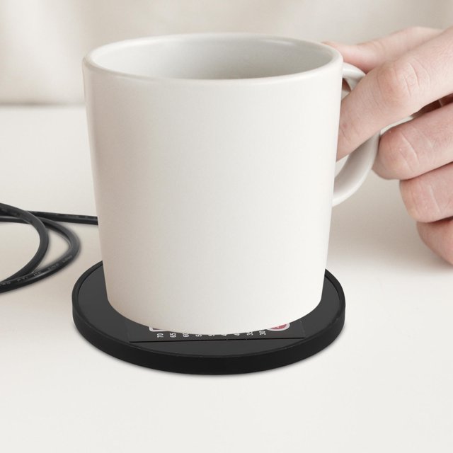 Milisten Rubber USB Cup Warmer for Office with Fast Even Heating and Lightweight Design