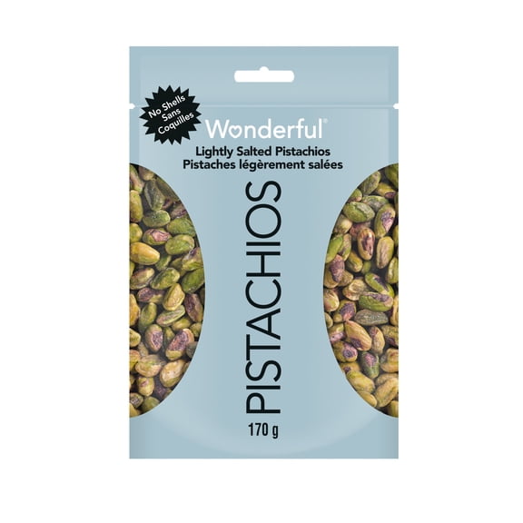Wonderful Pistaches Sans Coquilles Pistaches légèrement salées, Sachet de 170 g