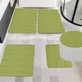 thumbnail image 3 of zanvin Bathroom Rugs, Memory Foam Bath Mat 5 Set Bathroom Rugs for 5 Pcs Toilet Mats Universal Soft Comfortable Water Absorption Non-Slip Thick Machine Washable Easier To Dry Dark, Gifts for Her, 3 of 5