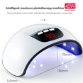 thumbnail image 3 of Professional Arch-type 45W Nail Lamp LED UV Light Timer Glue Dryer Manicure Tool, 3 of 9