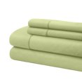 thumbnail image 3 of Greek Key Ultra Soft 1800 Series Egyptian Comfort 4 Piece Sheet Set (king, Lime Green), 3 of 4