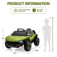 thumbnail image 4 of BeesClover 12V Electric Ride on Car for Kids Licensed Volkswagen Beetle Toddlers Ride on Toy Car with Remote Control 4 Wheel Vehicle with Battery Level Display, LED Lights, Horn, Music, 4 of 7