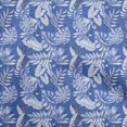 thumbnail image 1 of oneOone Rayon Medium Blue Fabric Tropical Leaf Fabric For Sewing Printed Craft Fabric By The Yard 56 Inch Wide, 1 of 5
