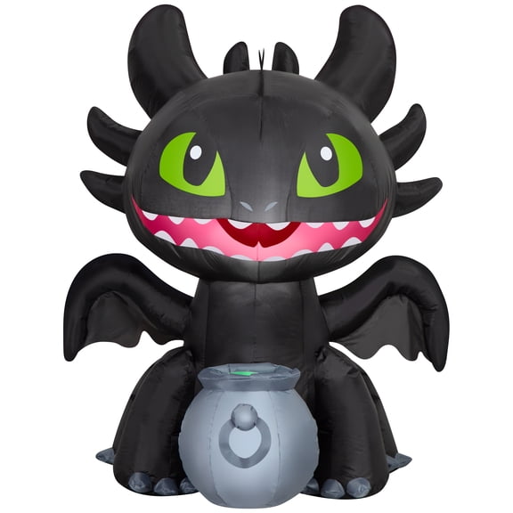 Airblown Yard Inflatables Halloween Light Toothless with Cauldron MD Universal