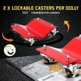 thumbnail image 3 of Yiwa Ensemble de Roues de Véhicule, Ensemble de 2 Roues de Déménagement pour Voiture, Roues en Acier de 3 Pouces, Supporte jusqu'à 4000/5000 Lb, 3 of 7