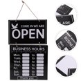 thumbnail image 4 of Double Sided Wooden Business Sign Erasable Hanging Decorative Welcome Board, 4 of 7