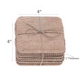 thumbnail image 3 of Ensemble De 4 Sous-Verres De Carrés Perlées Naturelles, 3 of 3