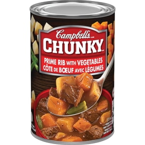 Campbell's® Chunky® Prime Rib avec légumes prêts à servir soupe, plateau stable