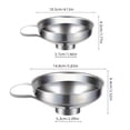 thumbnail image 2 of Product Classification Funnel - Stainless Steel Wide Mouth Kitchen Funnel for Cooking Baking Oil Syrup and Liquid Transfer - Durable Household Tool for Everyday Use, 2 of 4