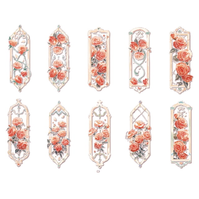 Meitianfacai 10 Pcs Magnetic Bookmarks Flowers Magnet Page Markers Pretty Bookmarks for Book Lovers Magnet Bookmark Clips Assorted Book Markers Set for Women Students Reading Office, Floral Style