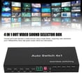 thumbnail image 3 of HD Multimedia Interface Splitter Switcher, 4 in 1 Out Sound Switcher Selector Support HDCP 2.2 4 Ports  for Computers EU Plug,UK Plug,US Plug, 3 of 7