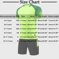 thumbnail image 3 of hengsof Ensemble de Maillot de Football à la Mode pour Enfants, Haut à Manches Courtes Col Ras du Cou, Short à Taille Élastique Tenue de Sport, Confortable Respirant Absorbant la Sueur Séchage Rapide Uniforme de Sport Deux Pièces, 3 of 4