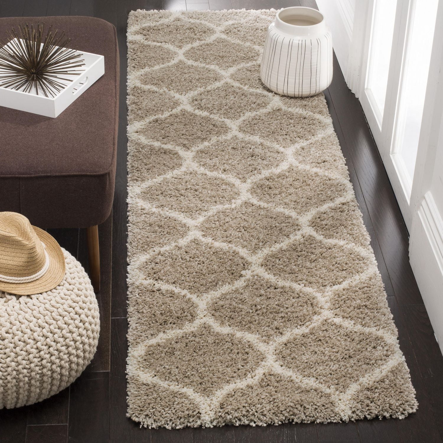 Safavieh Hudson Arline Tapis Géométrique Shag