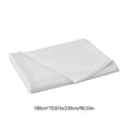 thumbnail image 3 of Solid Color Sheets,Machine Washable,Hypoallergenic,Soft Cotton,Queen Size,Bedding Sets,Home Comfort,Breathable,Allergen-Free,for Couples,PENDANE,White, 3 of 9