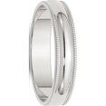 thumbnail image 1 of Sterling Silver 5mm Half Round Milgrain Size 12.5 Band, 1 of 2