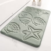 ABPWLY Bathroom Water-Absorbent Door Mat-Dry Entry Mat For Shower Room Solid Color Non-Slip Rug For Toilet Entrance Clearance bath mat for tub non slip Canada Days bathroom rugs bath mat for tub non s