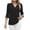 Black, variant on Pisexur Tops for Women Fashion 3/4 Sleeve Womens Tops Summer Ruffle Sleeve Pleated V-Neck Blouses for Women Business Casual Work Blouses Office Shirts S-2XL,Green