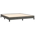 thumbnail image 2 of vidaXL Bed Frame Dark Grey 193x203 cm King Velvet, 2 of 5