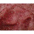 thumbnail image 4 of oneOone Silk Tabby Fabric Floral & Geometric Ethnic Printed Fabric 1 Yard 42 Inch Wide, 4 of 4