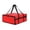 Red, variant on Insulated Non Woven Pizza Bag For Outdoor Picnic And Food Transport 1575 Inch Large Thermal